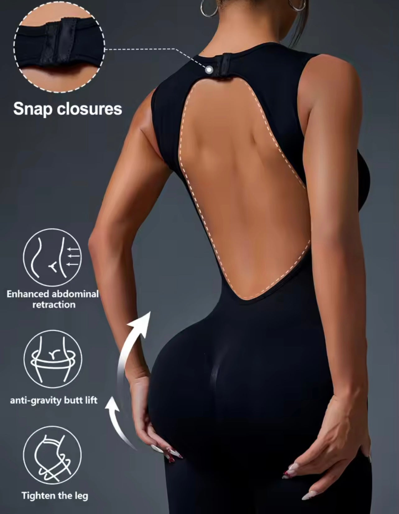 Sport Jumpsuit in Black